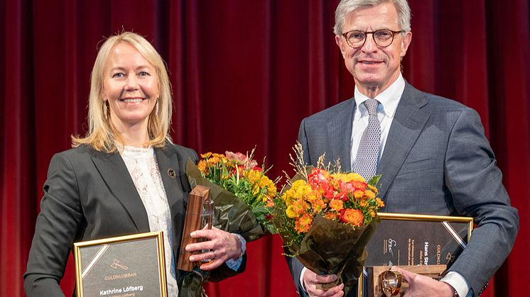 Hans Stråberg och Kathrine Löfberg tilldelas Guldklubban 2019