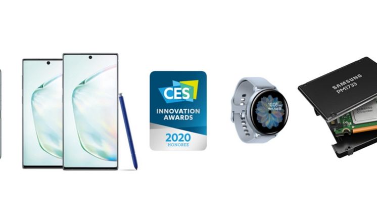 Samsung vinner 46 CES 2020 Innovation Awards för enastående design och teknik 