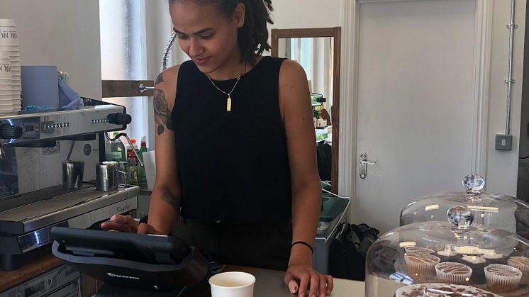 Rania Bakr is delighted to have opened her vegan coffee shop Vital NRG at Bellingham railway station