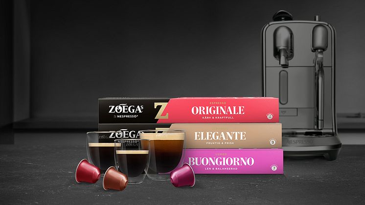 Nyhet: Zoégas by Nespresso – tre nya kapslar till din Nespressomaskin