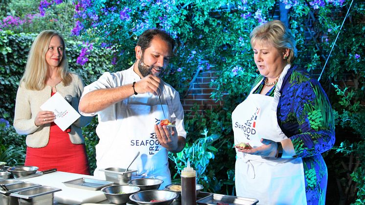 Erna Solberg og Enrique Olvera i Mexico