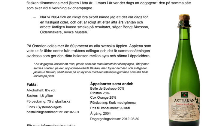 Svensk Flaskjäst äppelcider