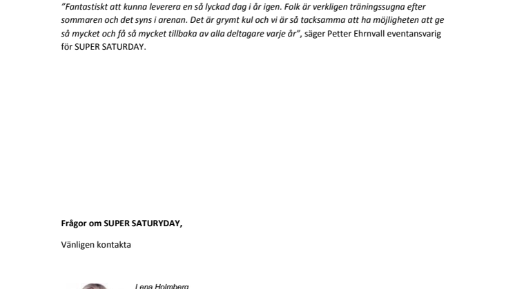 Les Mills SUPER SATURDAY fick Globen att gunga 