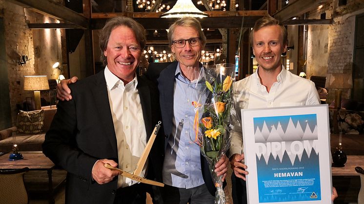 Till vänster Peter Östbergh, Fjällchef, mitten Thomas Ringbrant VD, till höger Pontus Lindh Marknadschef