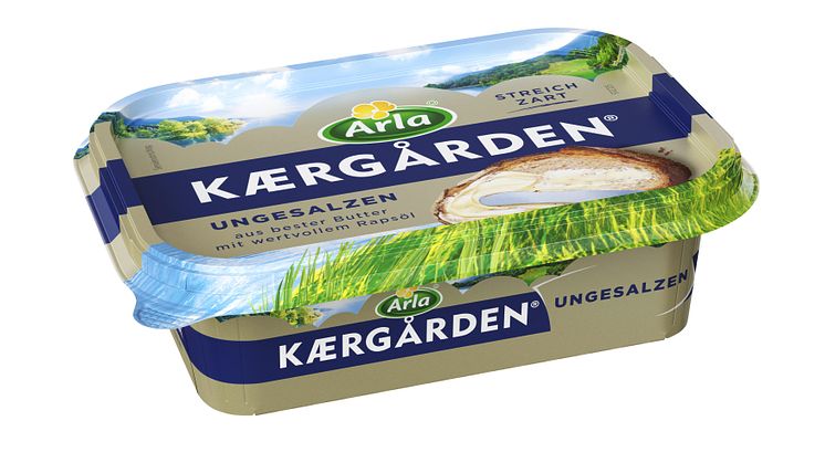Arla Kærgården seit März in einer nachhaltigeren Verpackung im Handel 