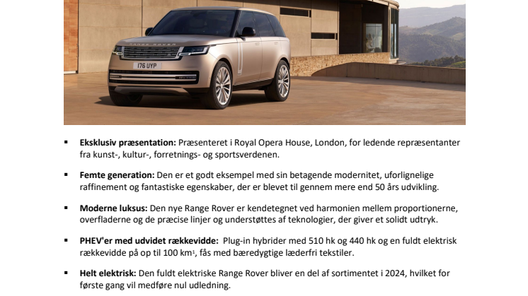 PRESSEMEDDELELSE - VERDENSPREMIERE PÅ DEN NYE RANGE ROVER.pdf