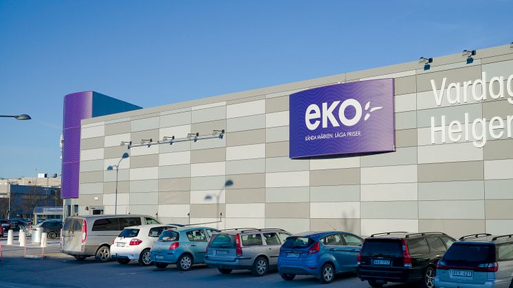 EKO-butiken i Kalmar och dess nya fasad