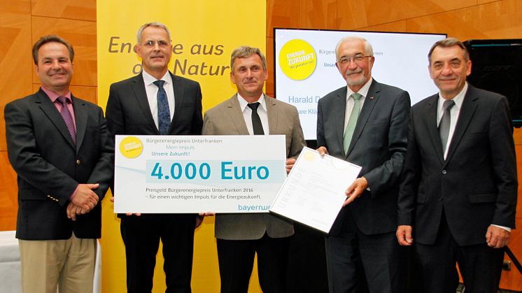 Bürgerenergiepreis Unterfranken 2016 verliehen