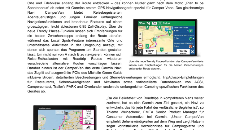 PM Garmin CamperVan
