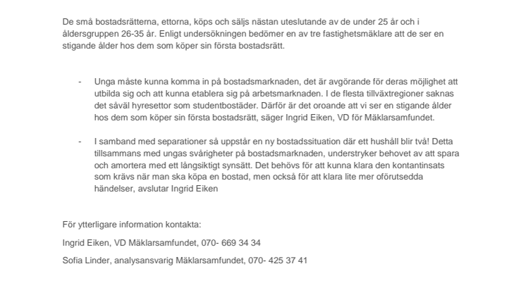 Köp- och säljbeteenden hos yngre och äldre