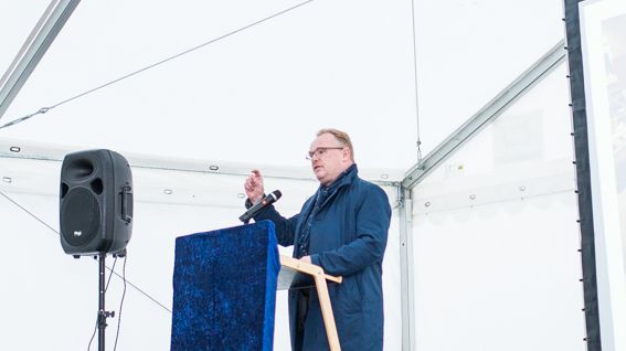 Fiskeriminister Per Sandberg på Cermaqs seminar i Forsan 25.oktober 2016