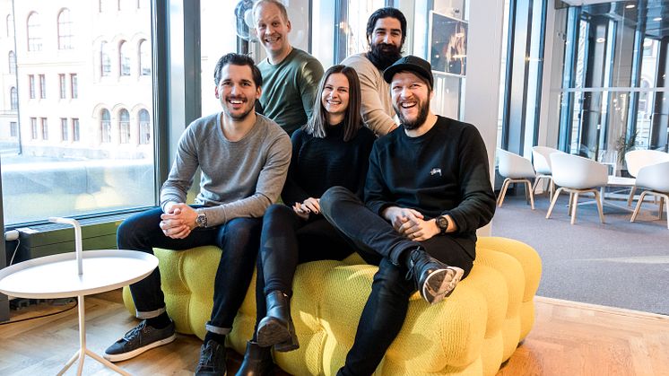 David, Peter, Johanna, Ibrahim och Anton från Maverick by Sigma Stockholm