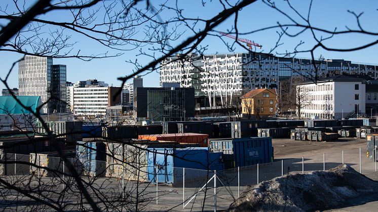 Økern under utvikling. Foto: Ingvild Brekke Myklebust, Oslo kommunes kunstsamling, Kulturetaten