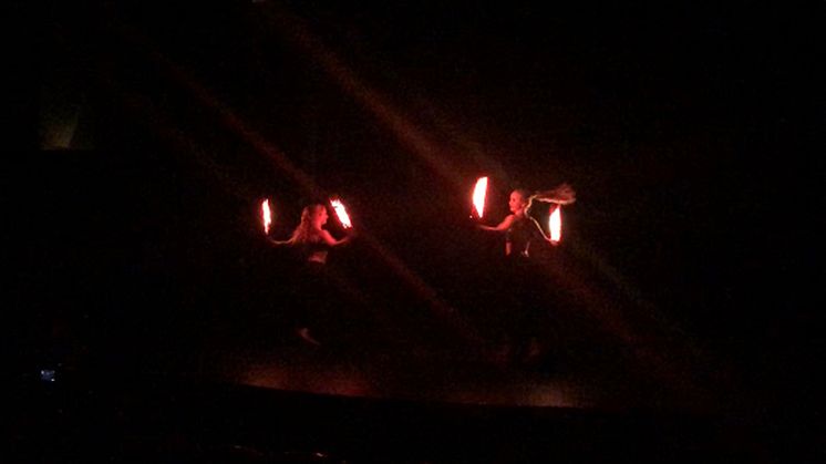 Invigningen av projektet bjöd bland annat på en ljusshow. 