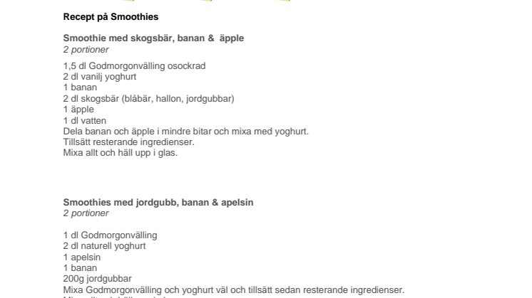 Välling för vuxna - ett sunt mål med många möjligheter 
