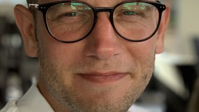 Sebastian Ånelöv, rektor på Realgymnasiet i Nyköping
