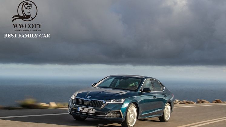 ŠKODA OCTAVIA har vundet Women's World Car of the Year i kategorien ‘Best Family Car’.