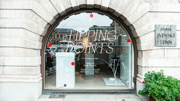 Utställningen Tipping Points är öppen 8-21 september på Svenskt Tenn. Foto: Lisa Åsberg