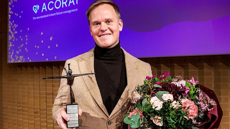 Filip Peters, Acorai - Winner of the Arvid Carlsson Award by Sahlgrenska Science Park 2022