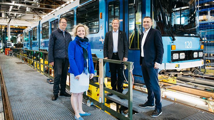 Nytt og oppgradert verksted på Holtet trikkebase. 