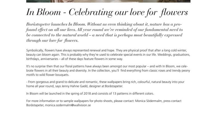 In Bloom - Celebrating our love for flowers