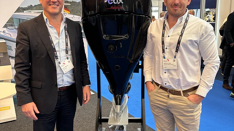 Gavin Wesson Cox Marine CEO with Matt Keay, General Manager, Marine Services Asia