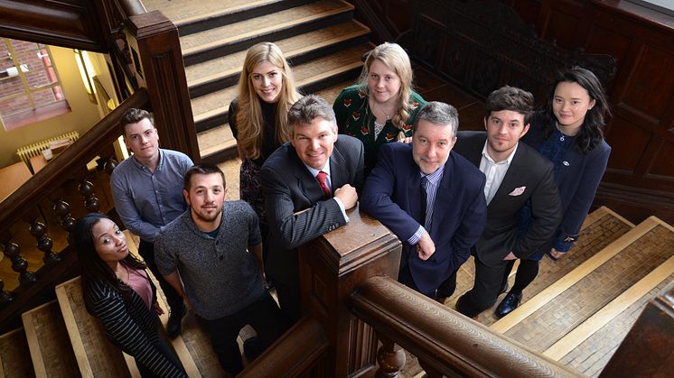 Ian Brotherston, head of the KTP programme at Innovate UK, meets KTP associates at Northumbria University