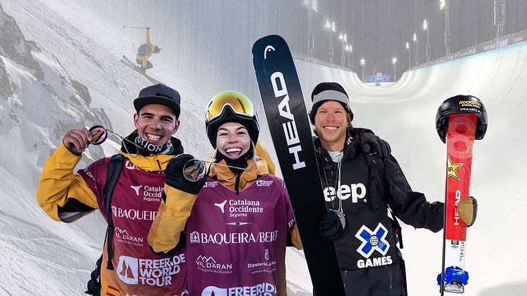 Silver rain over the HEAD Freeski team