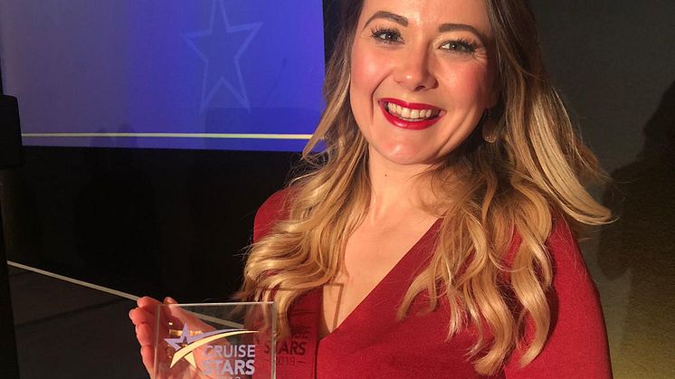 Fred. Olsen's Ellis Barker crowned 'Cruise Line Rising Star' in national 'Cruise Stars 2019' Awards 