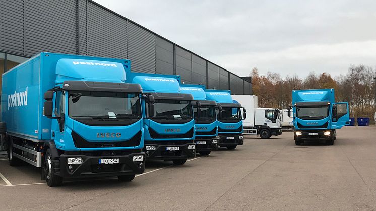 IVECO Eurocargo på väg till PostNord, som en del av en beställning på 16 nya lastbilar.