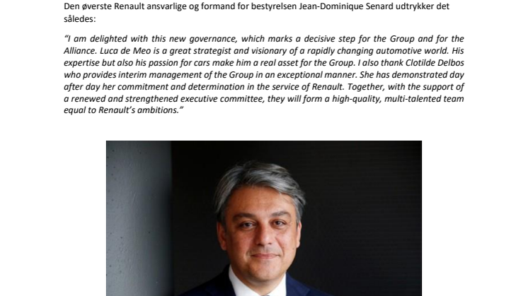 Luca de Meo er ny CEO for Renault