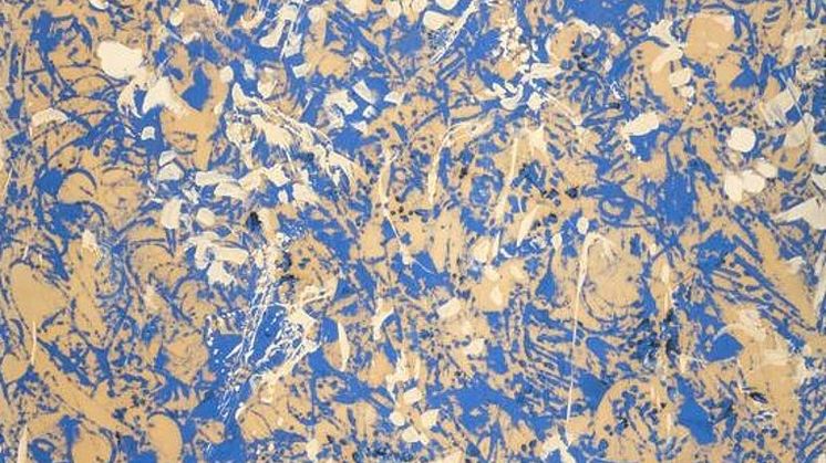 From the exhibition The Shape of Freedom. Lee Krasner Through Blue 1963 Oil on canvas 191.8 x 147.3 cm Private collection Photo: © Lee Krasner / BONO, Oslo 2023