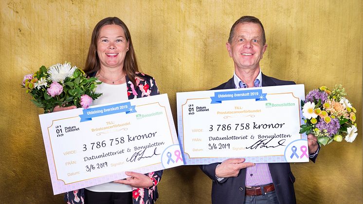 Marit Jenset, generalsekreterare på Bröstcancerförbundet, och Göran Hellberg, generalsekreterare på Prostatacancerförbundet