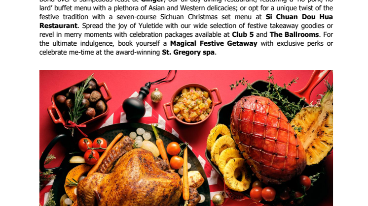 Hop on the Magical Festive Express at PARKROYAL on Beach Road