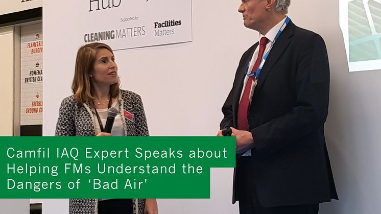 Cathy Hayward interviews Camfil's Peter Dyment at The Facilities Event