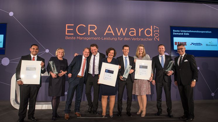 Mondelēz International, REWE und Hoffrogge gewinnen ECR Award für Big-­Data-­Kooperation
