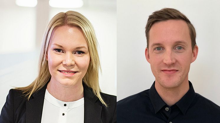 Anna Rosén, affärsutvecklare, och Tommy Lampa, säljledare, inom Riksbyggens affärsområde Fastighetsförvaltning