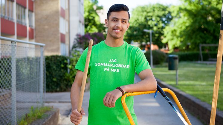 Basel Barazi är en av många ungdomar som ska jobba på MKB i sommar.