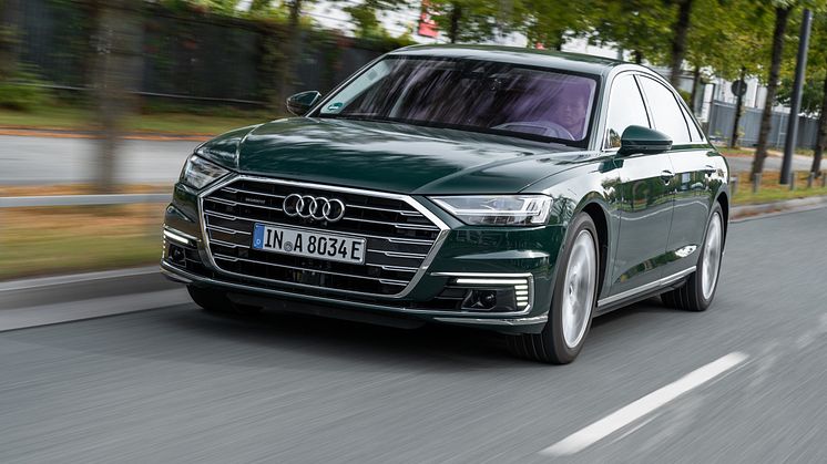 Audi A8 L 60 TFSI e quattro (Goodwoodgrøn)