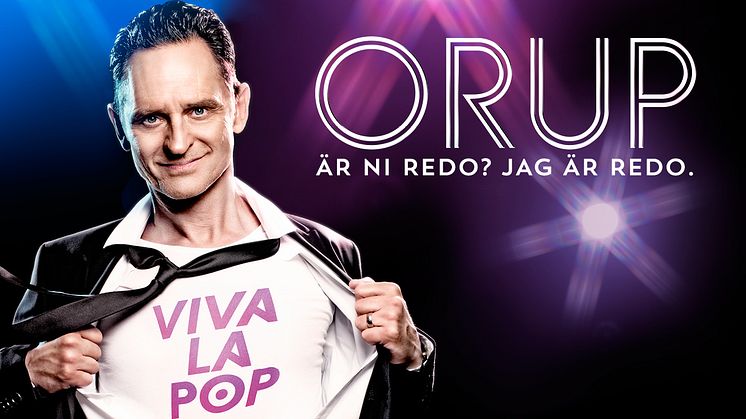 Orups succéshow Viva La Pop till Linköping i höst