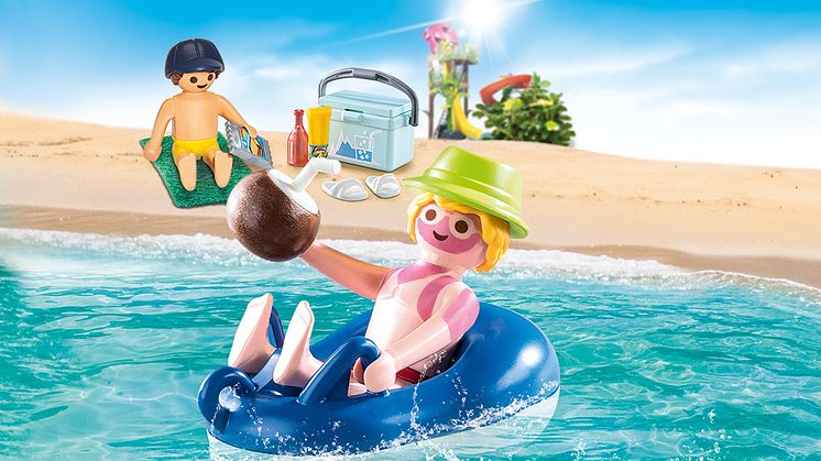 Badegast mit Schwimmreifen (70112) von PLAYMOBIL
