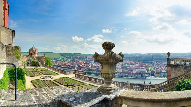 Würzburg: Haveanlæg ved fæstningen Marienberg