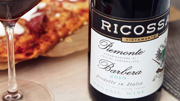 Nyhet med toppbetyg i Systembolagets fasta sortiment - Ekologisk barbera från Ricossa
