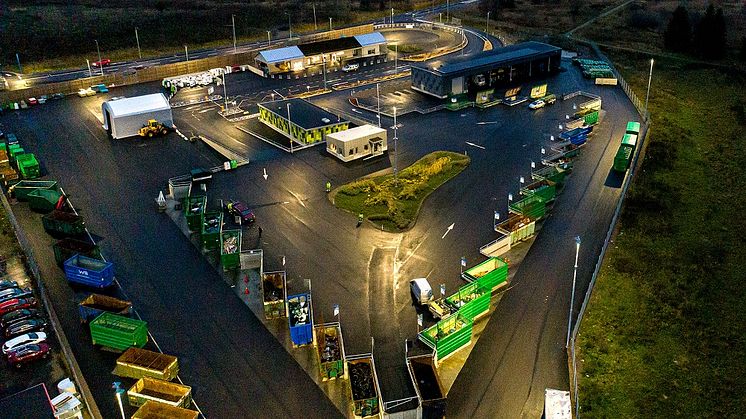 Kostnadseffektiv utomhusbelysning till Torpa Kretsloppspark, ett 28000 kvadratmeter stort område.