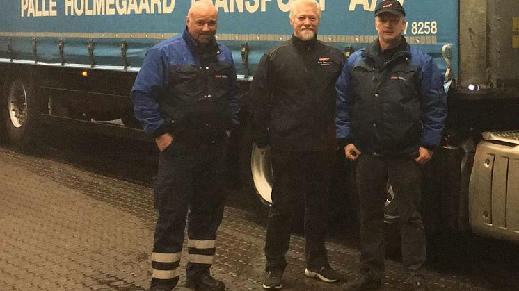 Driver's Leage-vindere, fra venstre: Martin Troels, Gert og Per Rai Obling