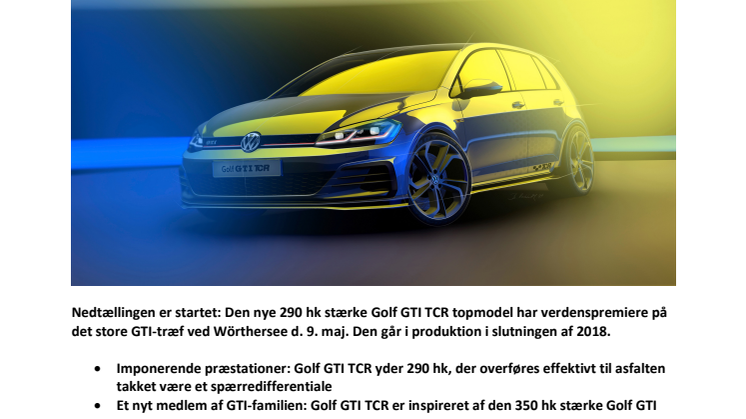 Volkswagen præsenterer ny Golf GTI-topmodel på GTI-træf 