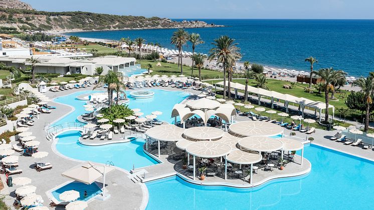 Rodos Palladium i Grekland var hotellet med högst kundnöjdhet bland svenska resenärer sommaren 2023.