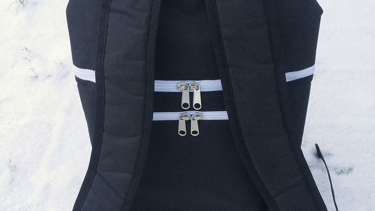 Twinsafe stöldskyddad ryggsäck - stängd