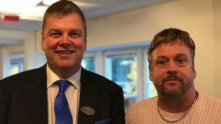 Ulf Tapper, vd HSB Södertörn och Jonte Söderström, ordförande HSB Södertörn