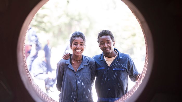 Almaz Munaye & Tadesse Mengesha.